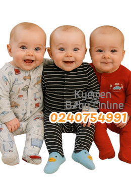 Baby Sleep Suit / Sleep Wear / Overall (Mamas And Papas 3Pcs)  3-6m - Kyemen Baby Online