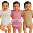 Load image into Gallery viewer, Baby Bodysuit (3pcs) Love - Kyemen Baby Online
