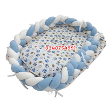 Load image into Gallery viewer, Baby Bed (Baby Lounger / Portable Infant Co Sleeper Bassinet With Spiral Bumper / Baby Nest) - Kyemen Baby Online

