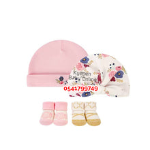 Load image into Gallery viewer, Baby Girl 2Pcs Turban with 2Pcs of Socks (Crowny) A
