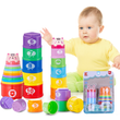 Load image into Gallery viewer, Baby Toy (Rainbow Stacking Cups 10pcs - G109) 10M+ - Kyemen Baby Online
