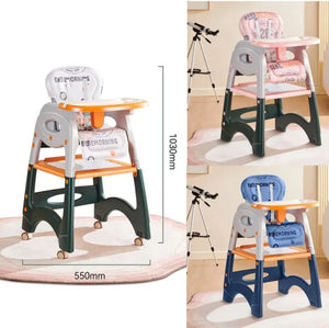 2 In 1 Baby Multi-Functional High Chair / Convertible Baby High Chair / Dining High Chair [7-1]