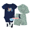 Load image into Gallery viewer, Baby Boy Bodysuit with Shorts Hat and Socks (Tedmimak) Cars - Kyemen Baby Online
