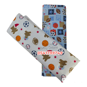 2 In 1 Coloured Cotsheet / Receiving Blanket (39in*59in) Child Of Mine