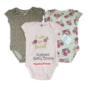 Baby Bodysuit (3Pcs) Pookie 0-3 Months