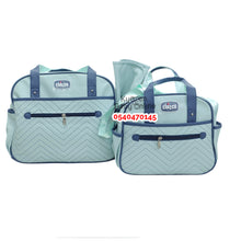 Load image into Gallery viewer, 4 In 1 Diaper Bag (Chicco Leather) Light Blue - Kyemen Baby Online

