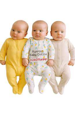 Baby Sleep Suit / Sleep Wear / Overall (Mamas And Papas 3pcs) 0-3m - Kyemen Baby Online