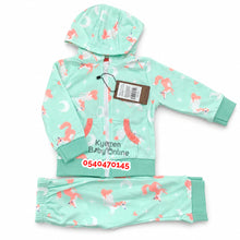 Load image into Gallery viewer, Wholesale - Baby Pant With Hooded Cardigan (Foxy) - Kyemen Baby Online
