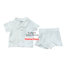 Load image into Gallery viewer, Baby Boy Christening Top And Down With Bowtie (Little) B
