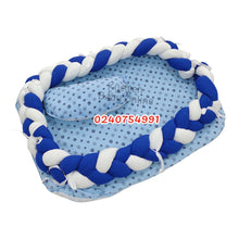 Load image into Gallery viewer, Baby Bed (Baby Lounger / Portable Infant Co Sleeper Bassinet With Spiral Bumper / Baby Nest) - Kyemen Baby Online

