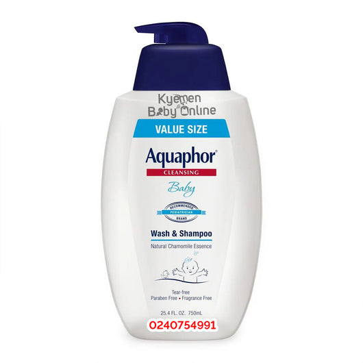 Aquaphor Baby Cleansing Wash And Shampoo (750ml) - Kyemen Baby Online