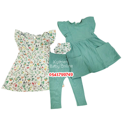 Baby Girl Dress With Leggings and Headband (Cute koala) Deep - Kyemen Baby Online