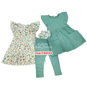 Baby Girl Dress With Leggings and Headband (Cute koala) Deep - Kyemen Baby Online