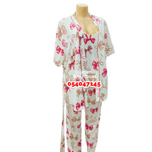 Load image into Gallery viewer, Breastfeeding Nighty With Coat, Pants And Top (Boba)
