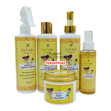 Load image into Gallery viewer, Mmofra Hair Set A (Jay Fanks) Shampoo (250ml) Detangler (250ml) Oil (100ml) Hair Butter (150ml) Conditioner (250ml)
