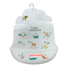 Load image into Gallery viewer, Baby Silicone Bib (BebeFavour) White
