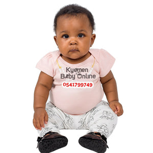 Baby Bodysuit with Pant And Shoe( Hudson Baby) 3-6Months - Kyemen Baby Online