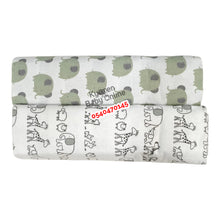Load image into Gallery viewer, 2 In 1 Coloured Cotsheet / Receiving Blanket (39in*59in) Child Of Mine - Kyemen Baby Online
