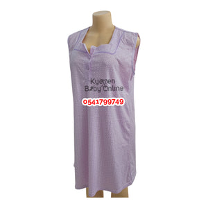 Breastfeeding Night Gown / Nighty With Coat (Yimiasha Love) Purple - Kyemen Baby Online