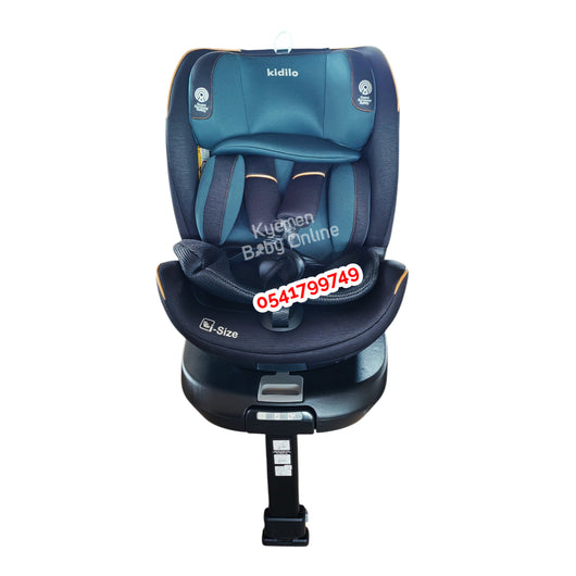 Baby Car Seat (Kidilo 360° Rotation KBH608) Green - Kyemen Baby Online