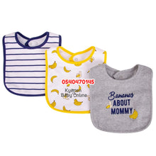 Load image into Gallery viewer, Baby Bib 3Pcs (Little) Banana - Kyemen Baby Online
