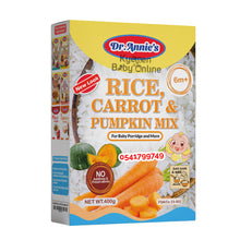 Load image into Gallery viewer, Rice Carrot And Pumpkin Mix (Dr Annie's) 6m+ 500g - Kyemen Baby Online
