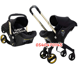 Baby Stroller 4 In 1 Stroller Car Seat Baby Carrier Baby Trolley Price in Ghana Black And Red Kyemen Baby Online