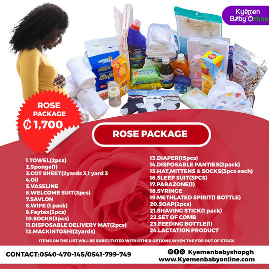 23 - Items Hospital Delivery List Package For Mother And Baby In Ghana (Rose)