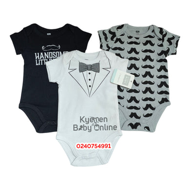 Baby Bodysuit (3pcs)Tweed - Kyemen Baby Online