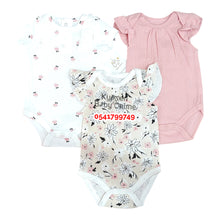 Load image into Gallery viewer, Baby Girl BodySuit (3pcs) flower (Best Baby) - Kyemen Baby Online
