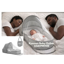 Load image into Gallery viewer, Baby Co Sleeper / Portable Baby Sleeper / Travel Bag Bed (BA-BD-1) All Grey - Kyemen Baby Online
