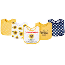 Load image into Gallery viewer, Baby Bib 5pcs (Little Treasure) Sun Flower - Kyemen Baby Online
