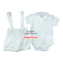 Load image into Gallery viewer, Baby Boy Christening Top And Down With Bowtie (Little) A
