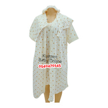 Load image into Gallery viewer, Breastfeeding Nightwear With Inner, Bonnets,Hat And Cotsheet (Bebe And Mama Dotted) - Kyemen Baby Online
