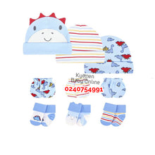 Load image into Gallery viewer, Baby Boy 3Pcs Of Hat, 3pcs of Mittens and 3Pcs of Socks (0-6Months) A
