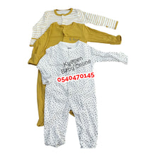 Load image into Gallery viewer, Baby Sleep Suit / Sleep Wear / Overall (Mamas And Papas 3pcs) 0-3m - Kyemen Baby Online
