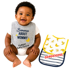 Load image into Gallery viewer, Baby Bib 3Pcs (Little) Banana - Kyemen Baby Online
