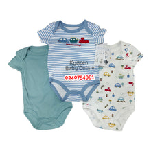 Load image into Gallery viewer, Baby Boy Bodysuit (3pcs) Duck Duck Goose Just Cruising
