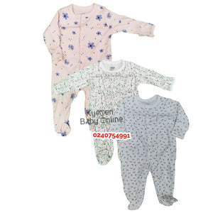 Baby Sleep Suit / Sleep Wear / Overall (Mamas And Papas 3Pcs)  3-6 Months. - Kyemen Baby Online