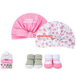 Load image into Gallery viewer, Baby Girl Socks With Hat (Hudson Baby Wild Flower) C - Kyemen Baby Online
