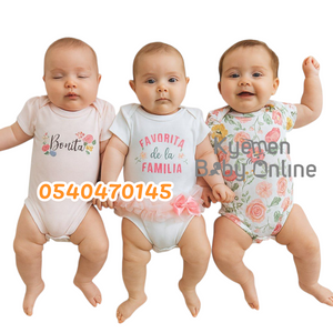 Baby Bodysuit (3pcs) Family Tutu 0-3Months - Kyemen Baby Online