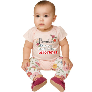 Baby Bodysuit with Pant And Shoe( Hudson Baby) 3-6Months - Kyemen Baby Online