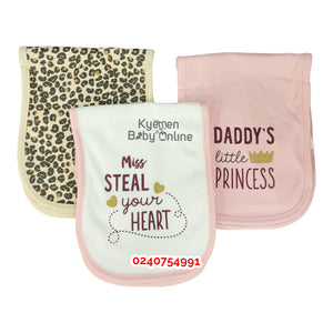 Baby Burp Cloth (Hudson Baby) 3pcs