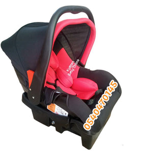 Car Seat Carrier With Base (011-5988882 )All Red - Kyemen Baby Online