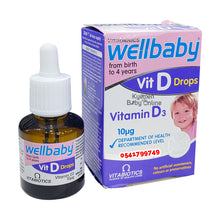 Load image into Gallery viewer, WellBaby Multi-Vitamin Drops 30ml (4 to 24 Months) - Kyemen Baby Online
