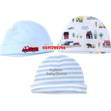 Load image into Gallery viewer, Baby Hat 3Pcs (Hudson Baby Truck) 0-6m - Kyemen Baby Online
