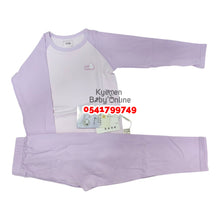 Load image into Gallery viewer, Baby Pant With Long Sleeves Top (Pyjamas) Purple

