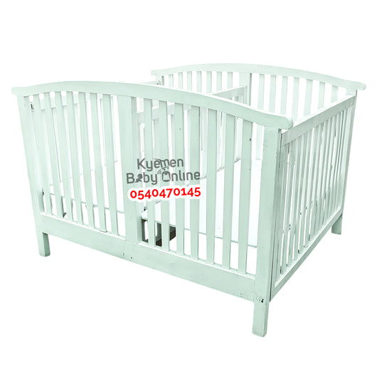 Baby Wooden / Wooden Cot Baby Bed / Baby Crib / Twin Cot [Showroom Display] Discounted
