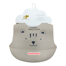 Load image into Gallery viewer, Baby Silicone Bib(BebeFavour) Light Khaki

