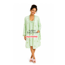Load image into Gallery viewer, Breastfeeding Night Gown With Long Sleeves Coat Suimeiran / Size 6-14) - Kyemen Baby Online

